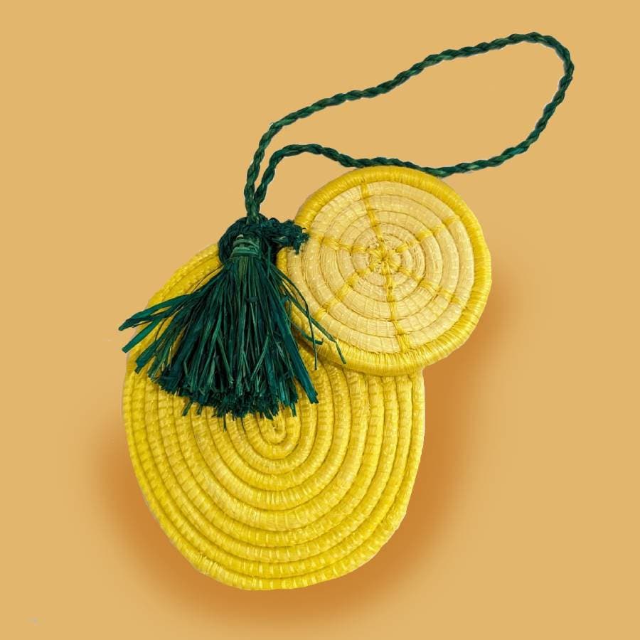 indego africa Fruit Slices Bag Charms, Main, color, Lemon