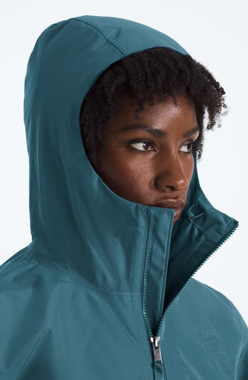 The North Face Daybreak Water Repellent Hooded Jacket In Blue