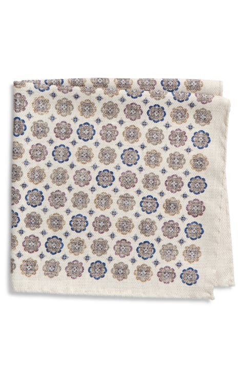 Medallion Silk Pocket Square