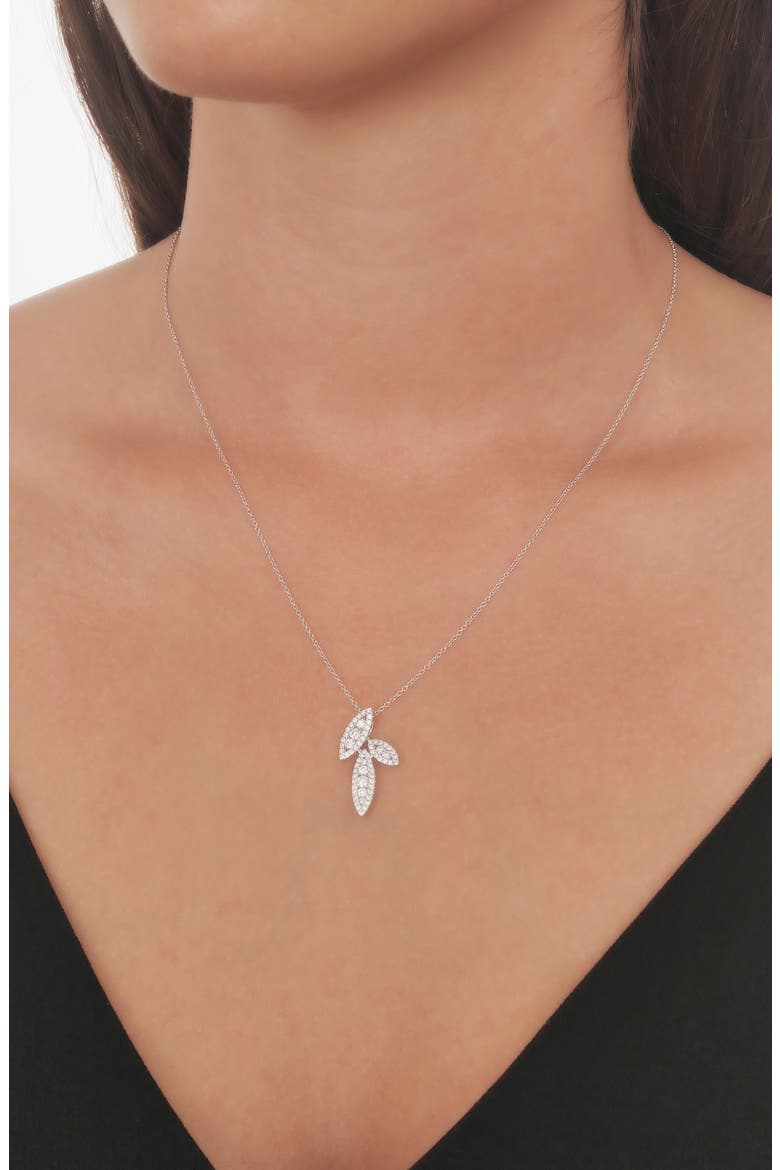 Audrey Diamond Marquise Pendant Necklace (Nordstrom Exclusive), Alternate, color, WHITE GOLD/ DIAMOND