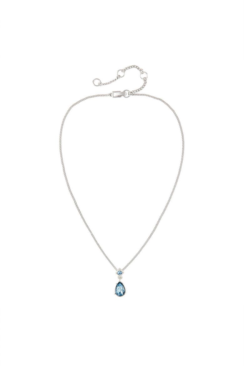 Givenchy Sapphire Clip-On Earring and Necklace Set, Alternate, color, Set