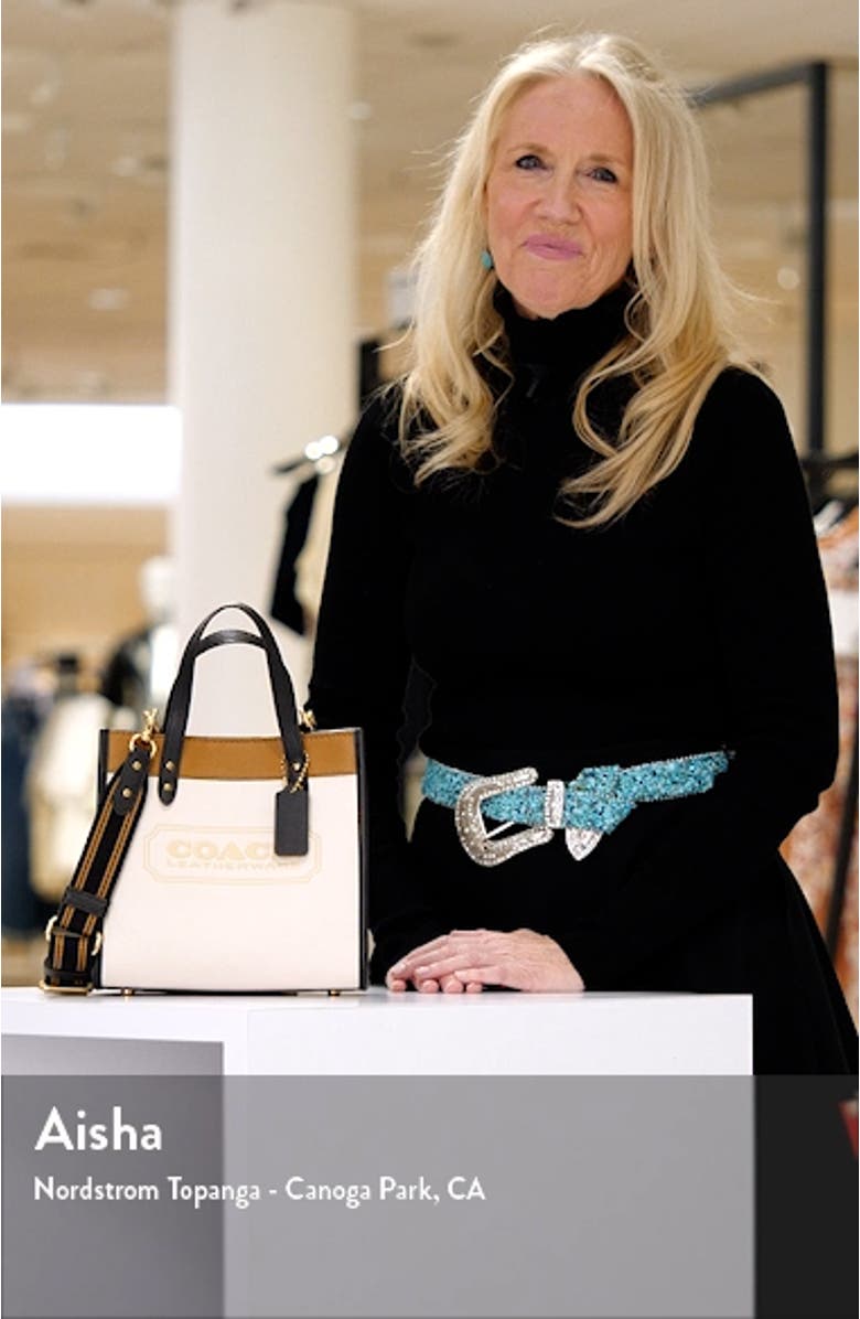 Colorblock Leather Small Tote, sales video thumbnail