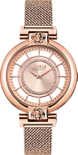 特別価格!Versus Versace Silver Lake Crystal Watch VERSUS Versace VERSUS by Versace Silver Lake Round Watch