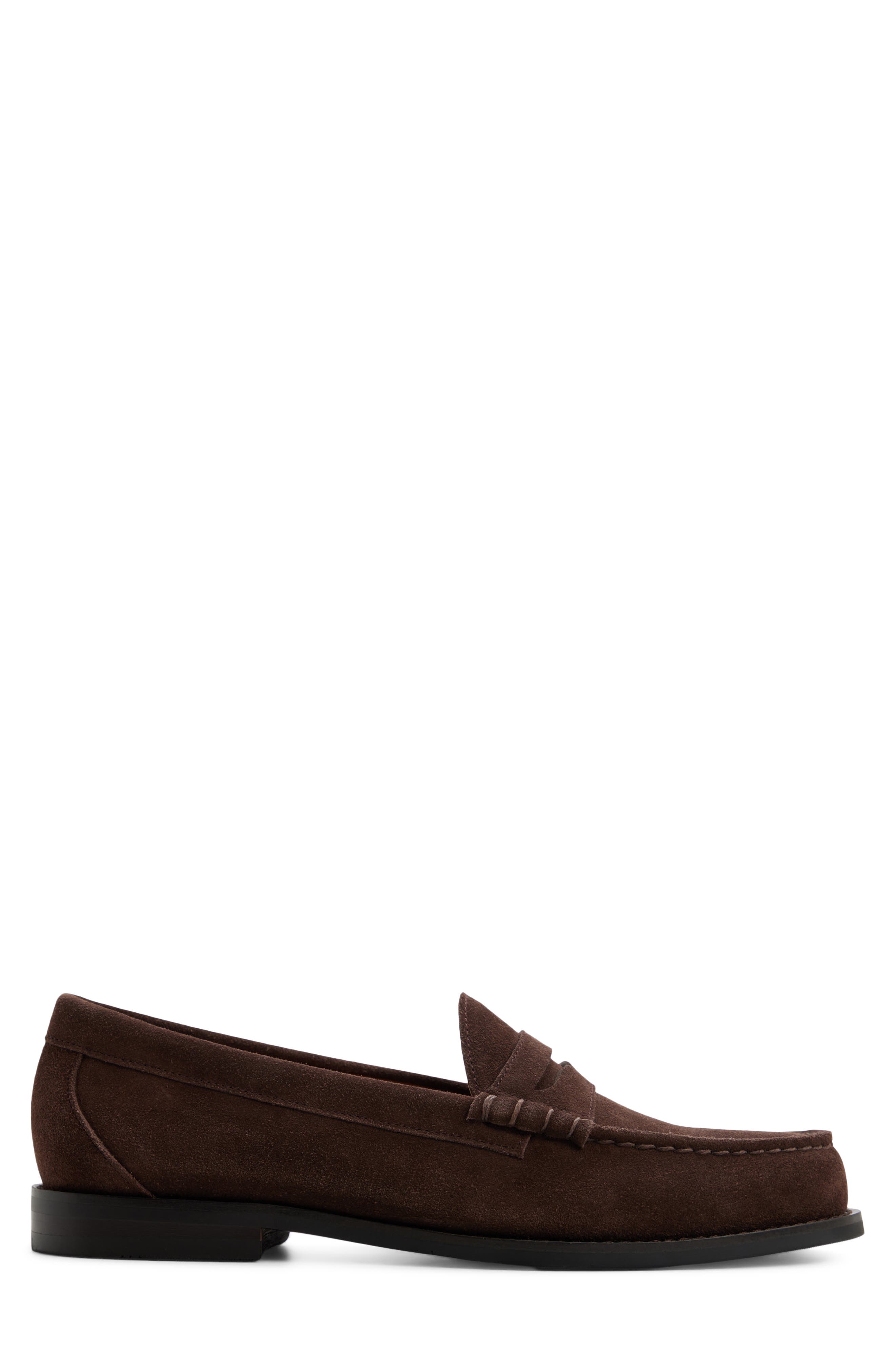 G.H.BASS Berkeley Penny Loafer, Alternate, color, Dark Brown Suede