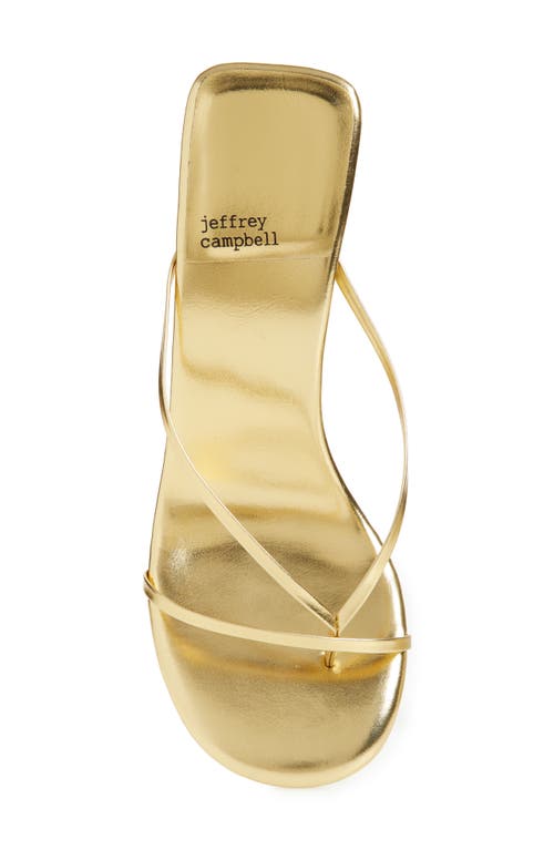 Jeffrey Campbell Murals Flip Flop In Gold
