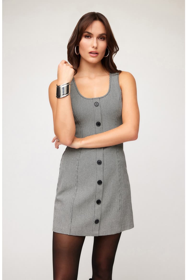 Avery Houndstooth Minidress, Alternate, color, HOUNDSTOOTH