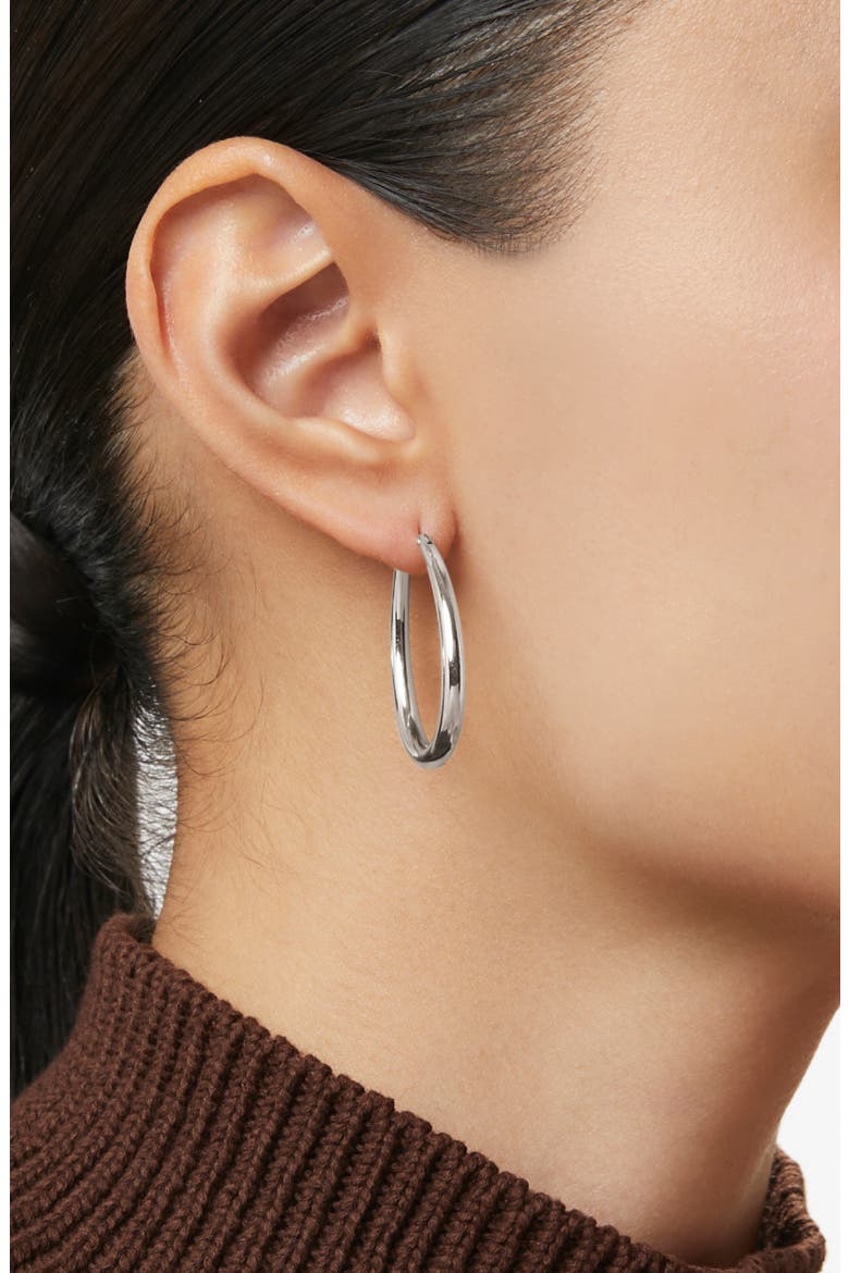 Hoop Earrings - Cuidado, Alternate, color, Silver