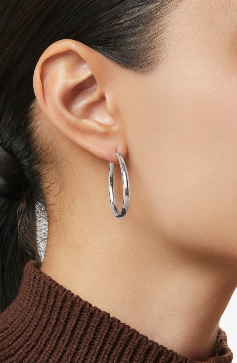 Ana Luisa Hoop Earrings - Cuidado, Alternate, color, Silver
