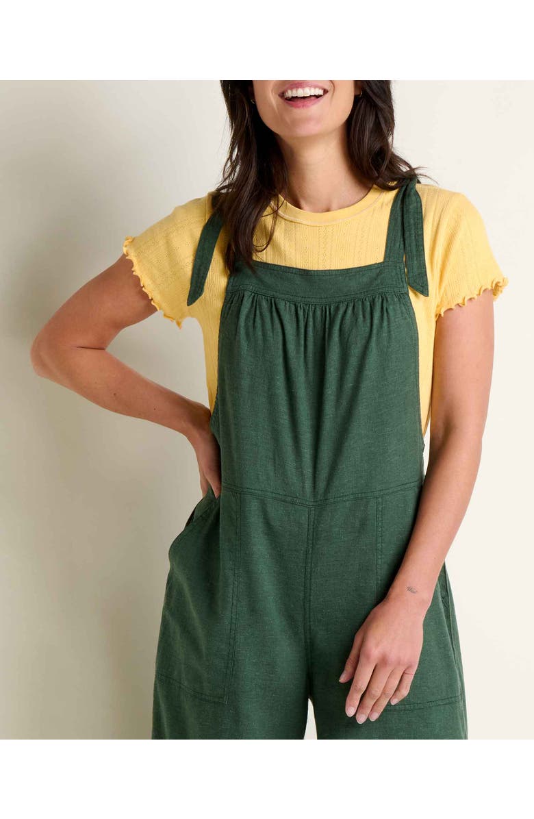 Toad & Co Women's Taj Hemp Overall, Alternate, color, Cilantro