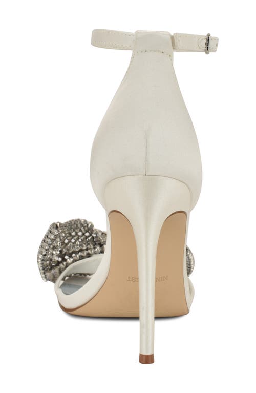 Nine West Tansie Ankle Strap Sandal In White