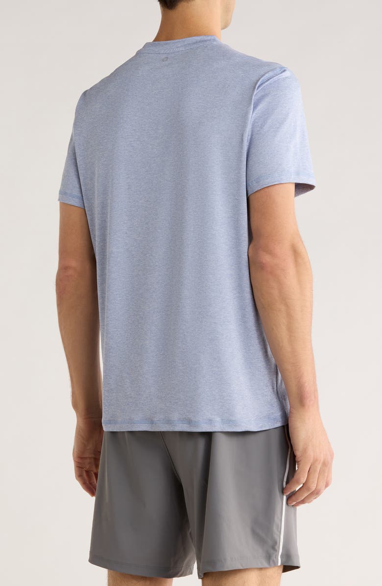 90 DEGREE BY REFLEX Nomad Mesh Short Sleeve T-Shirt, Alternate, color, Heather Cloud Mist