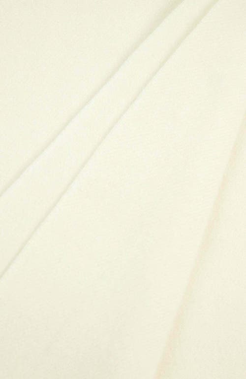 Gobi Mongolian Cashmere Cashmere Fringed Scarf In Off White
