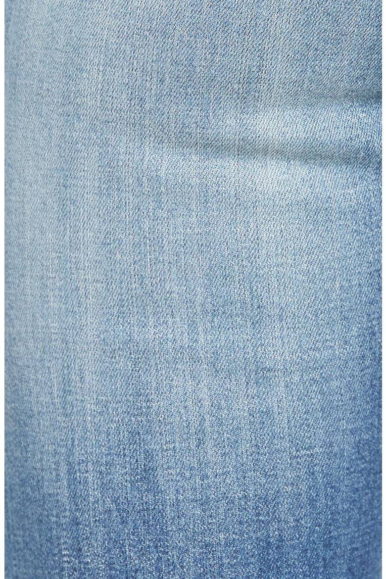 Chelsea Distressed Raw Hem Skinny Jeans, Alternate, color, LIGHT WASH