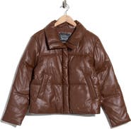 Levi's Faux Leather Puffer Jacket