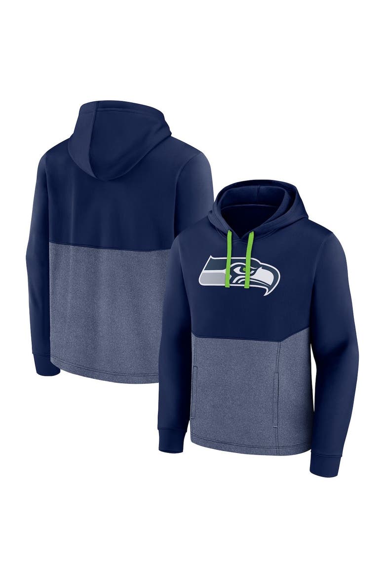 Men's Fanatics Branded College Navy Seattle Seahawks Winter Camp Pullover Hoodie, Main, color, Navy