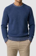 GARNET Contrast Crewneck Wool Blend Sweater
