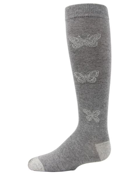 Glitter Butterfly Knee High Socks (Toddler, Little Kid & Big Kid)
