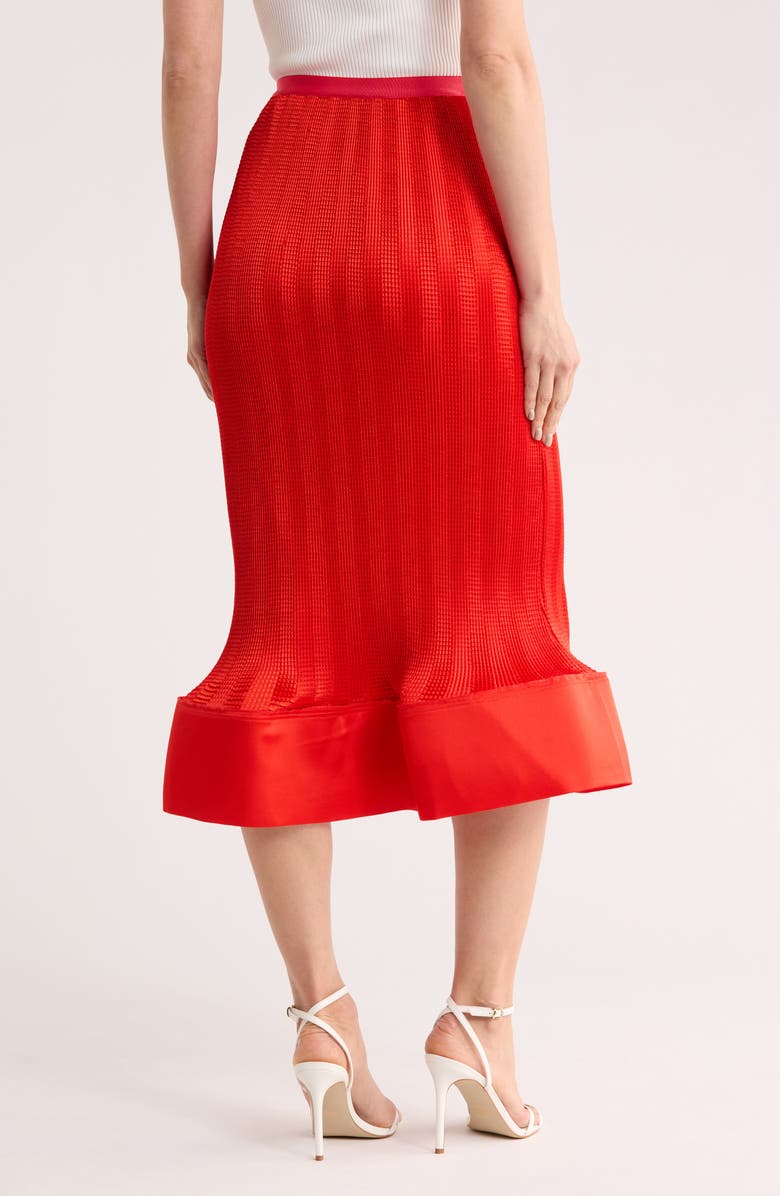 Simkhai Hollis Midi Skirt, Alternate, color, Fiery Red