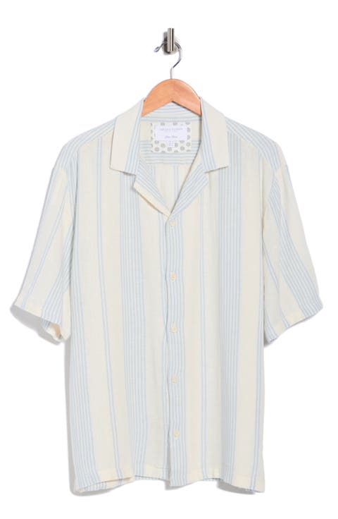 Stripe Linen Blend Shirt