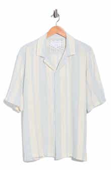 DENIM AND FLOWER Stripe Linen Blend Shirt
