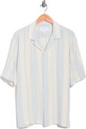 DENIM AND FLOWER Stripe Linen Blend Shirt