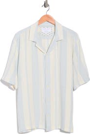 DENIM AND FLOWER Stripe Linen Blend Shirt