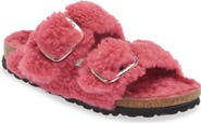 Birkenstock Arizona Big Buckle Genuine Shearling Slide Sandal