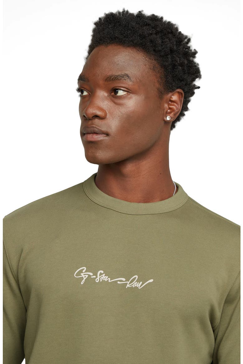 G-Script Logo Graphic Sweatshirt, Alternate, color, ENSIS GREEN