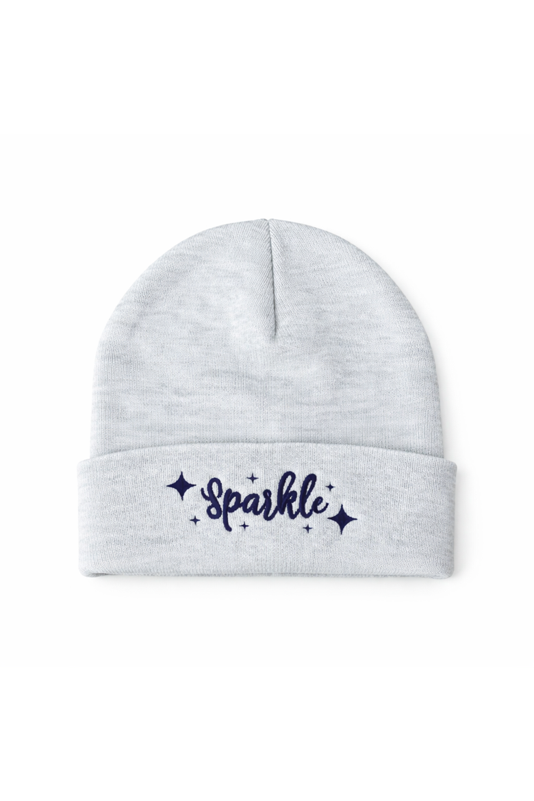 Sparkle Manifestation Beanie, Main, color, White Heather