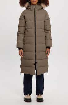 Noize Winter Long Parka with Faux Fur Trim