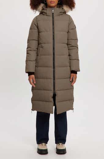 Noize Winter Long Parka with Faux Fur Trim
