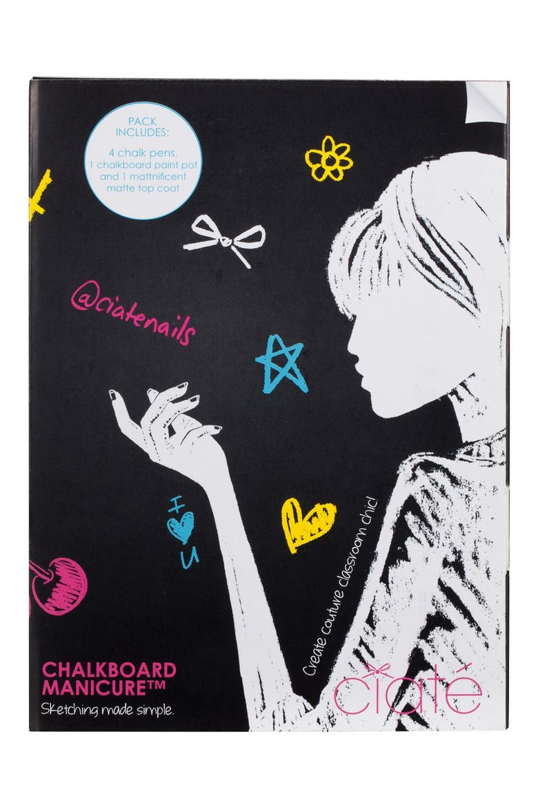 'Chalkboard' Manicure Set, Alternate, color, CHALKBOARD