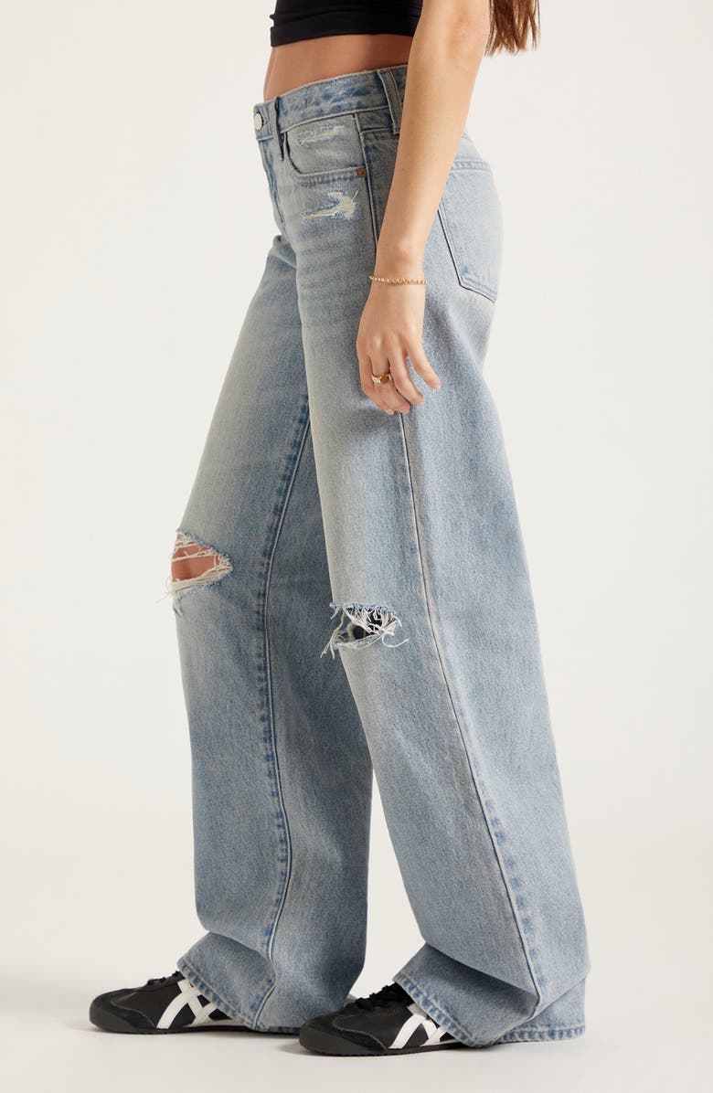 PacSun Casey Baggy Straight Leg Jeans, Alternate, color, Light Indigo