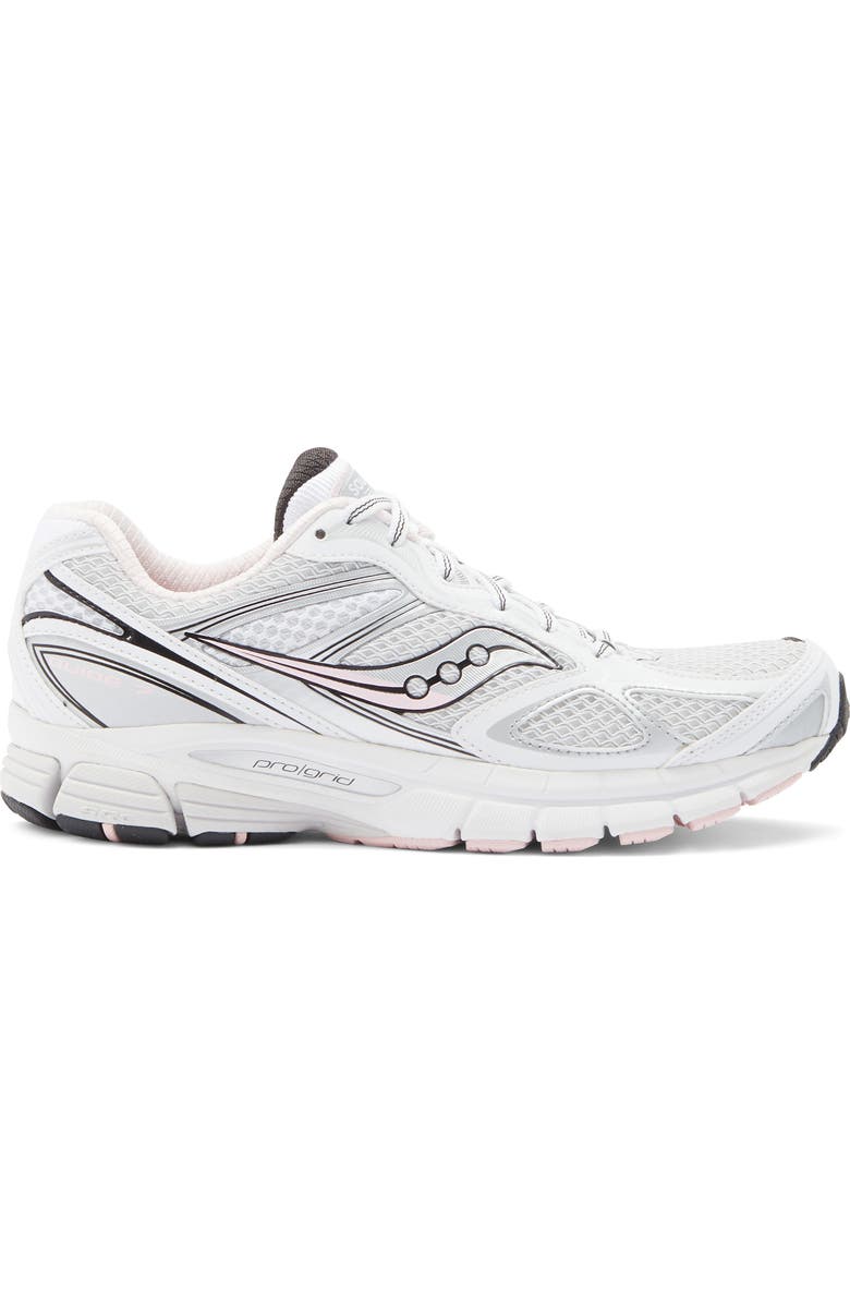 Saucony Gender Inclusive ProGrid Guide 7 Sneaker, Alternate, color, White/ Pink