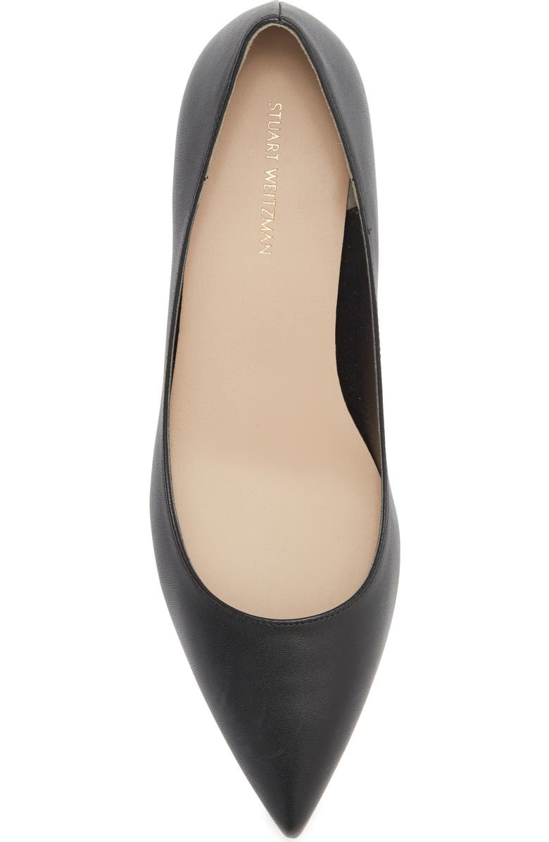 Stuart Weitzman Dancer Kitten Heel Pump, Alternate, color, Black