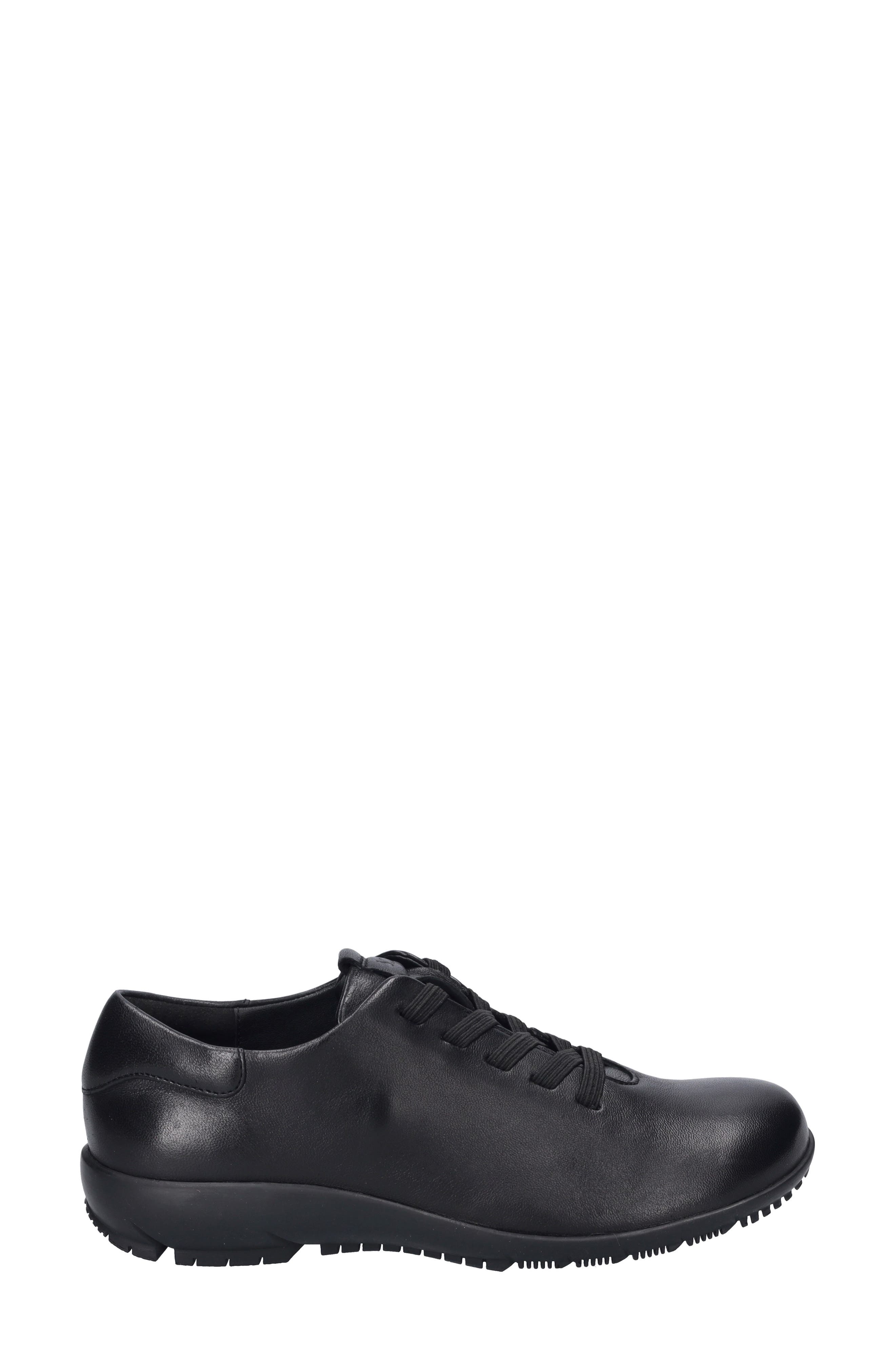 Josef Seibel Lace-Up Sneaker, Alternate, color, Black