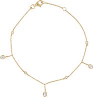 Bony Levy Monaco 18K Yellow Gold Diamond Station & Charm Bracelet