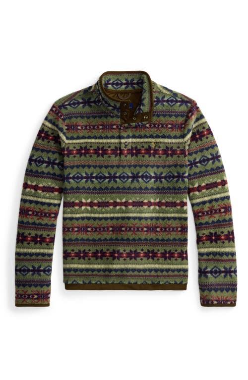 Polo Ralph Lauren Fair Isle-inspired Fleece Pullover In Multi
