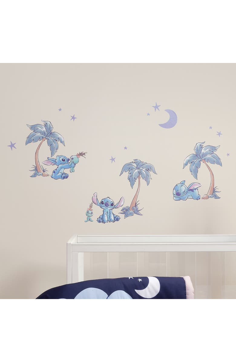 Bedtime Originals Disney Stitch Mural-Like Nursery Wall Decals / Stickers, Alternate, color, Blue