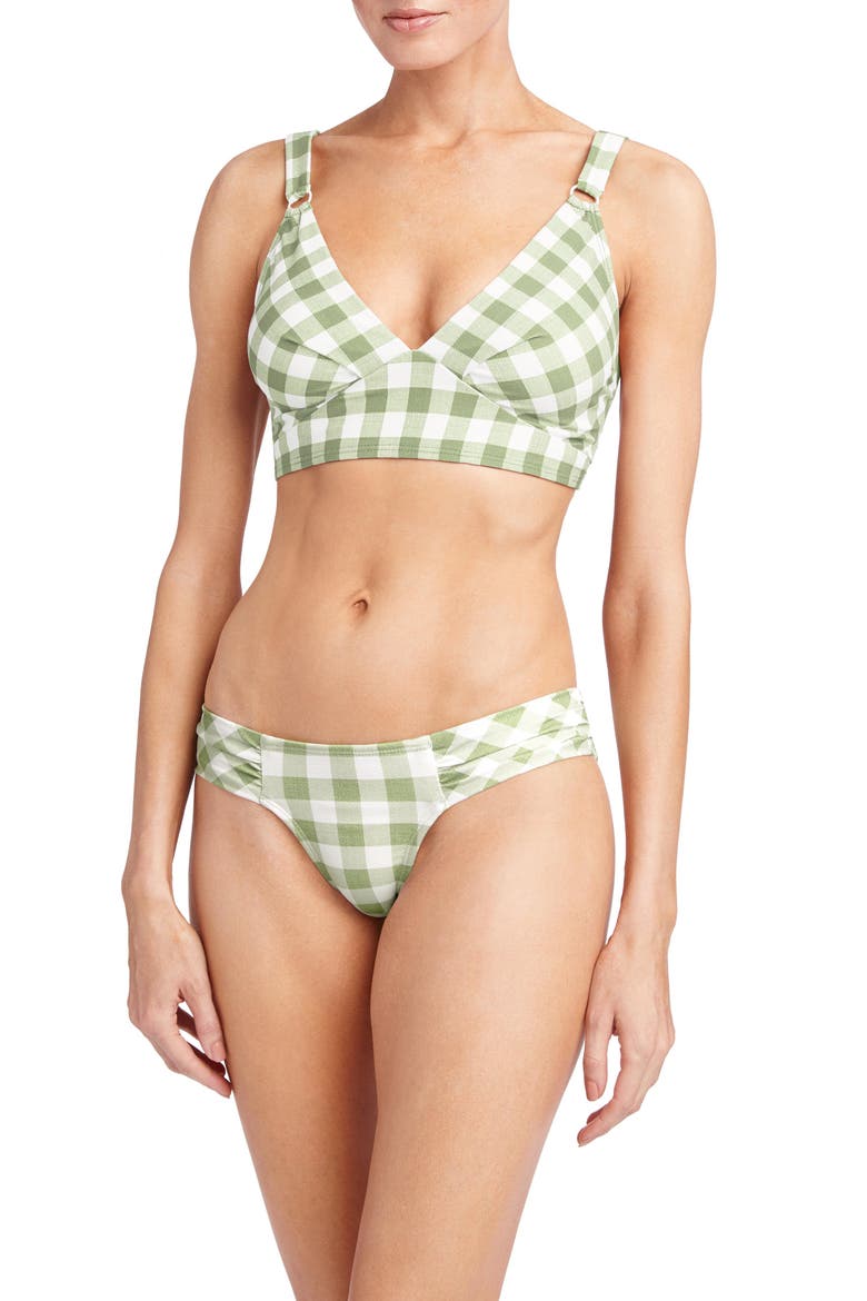 Emma Longline Bikini Top, Alternate, color, AGAVE