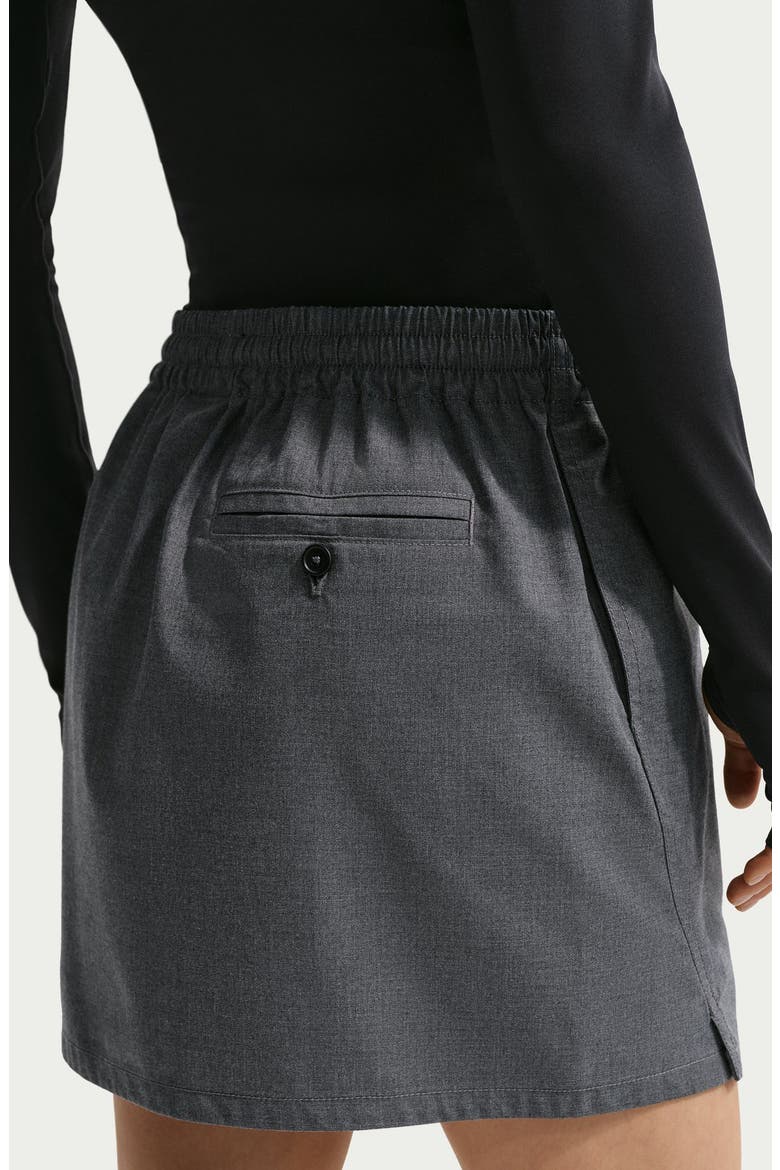 Sportswear Pregame Woven Skirt, Alternate, color, BLACK/ HEATHER/ BLACK
