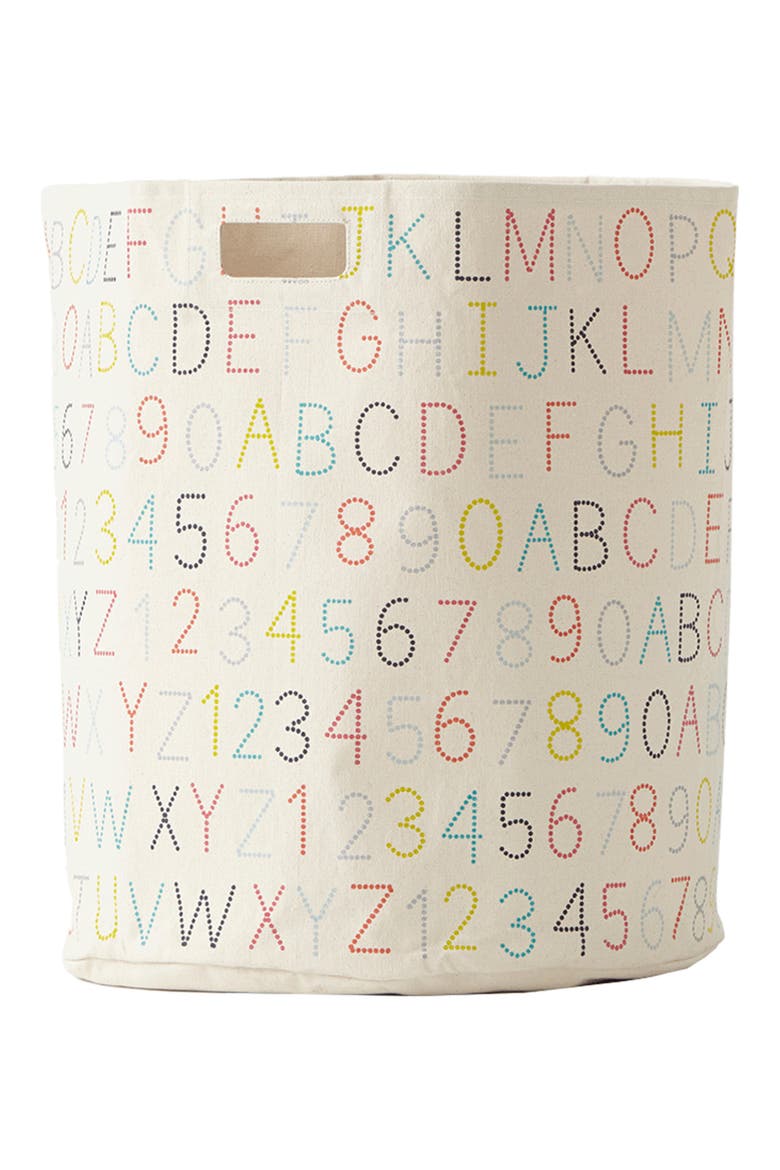 Canvas Hamper, Alternate, color, MULTI