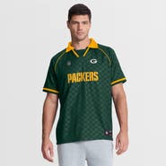 FANATICS Men's Fanatics Green/Gold Green Bay Packers Homerun Raglan V-Neck Polo