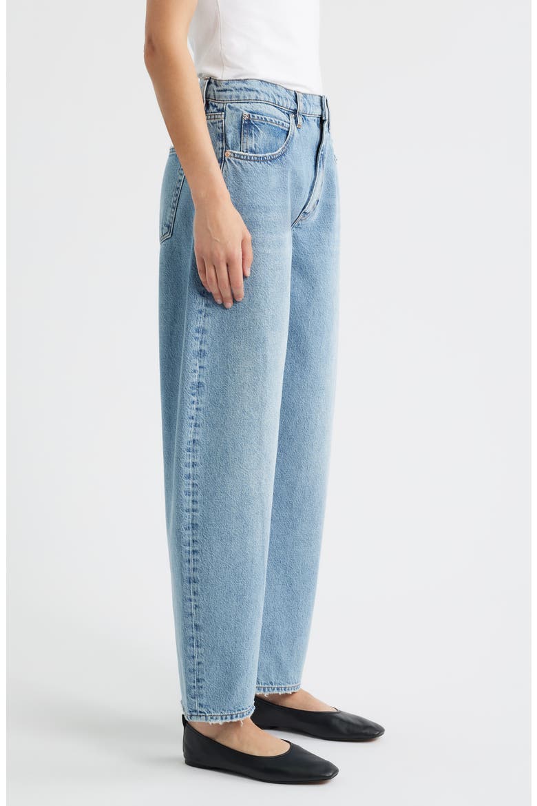Low Slung Barrel Leg Jeans, Alternate, color, DOLLHOUSE