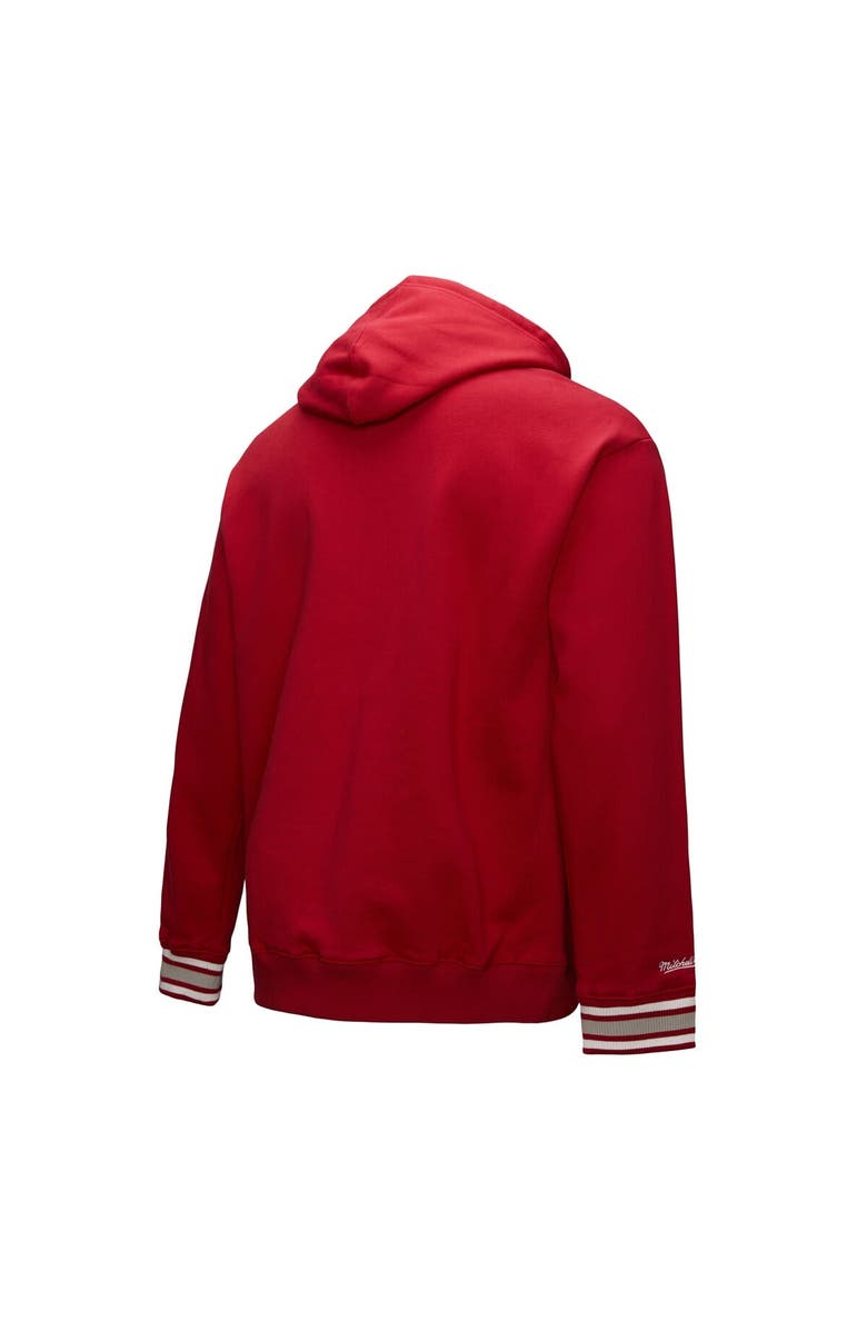 Mitchell & Ness Men's Mitchell & Ness Crimson Alabama Crimson Tide Chainstich Fleece Pullover Hoodie, Alternate, color, Crimson