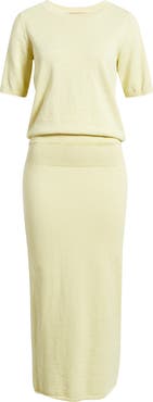 Free People Isabella Cotton & Linen Knit Sweater & Maxi Skirt Set