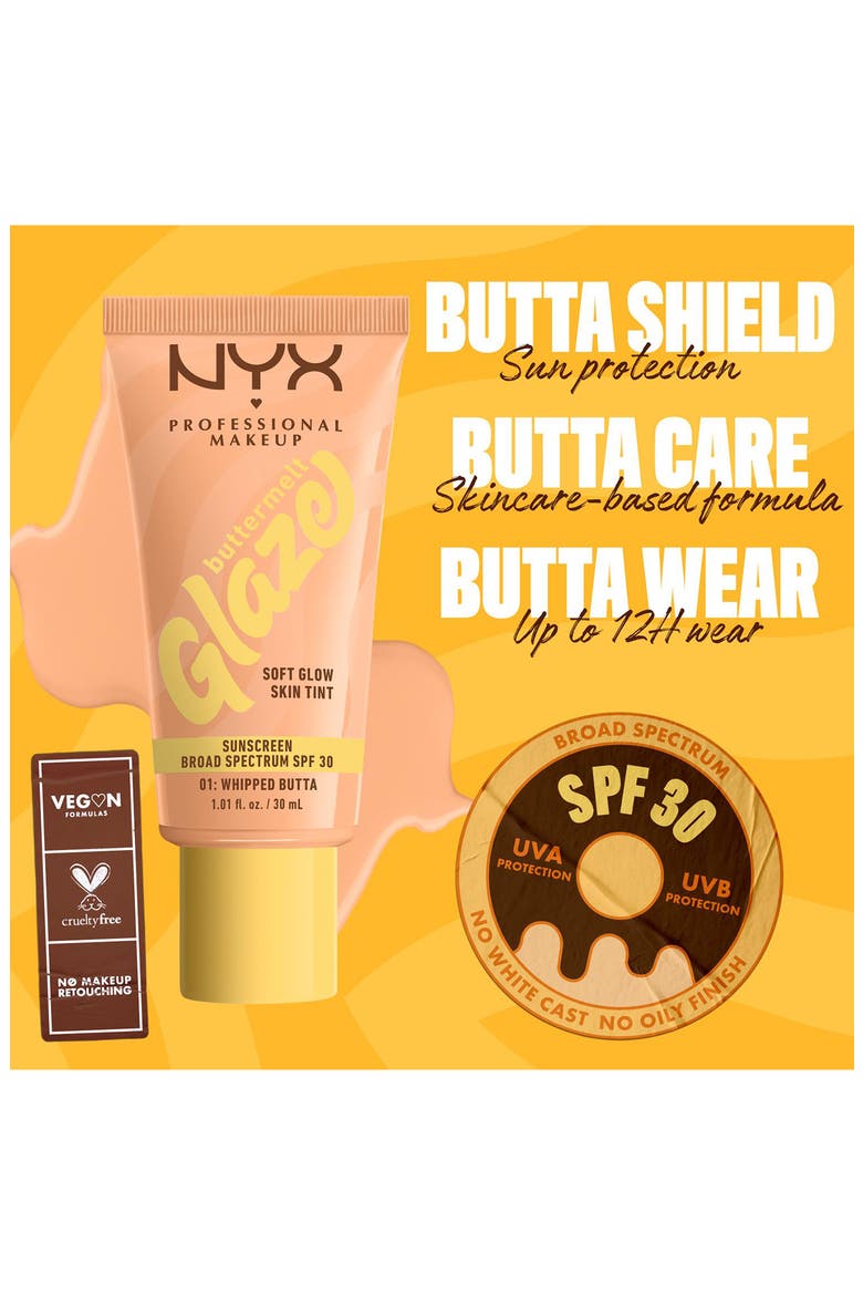 Buttermelt Glaze Soft Glow Skin Tint SPF 30, Alternate, color, CHOCOLATE BUTTA
