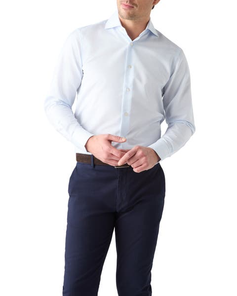 Kingsley Medium Twill Stripe Shirt in Contemporary fit