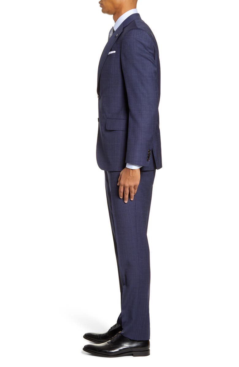 Ted Baker London Jay Trim Fit Check Wool Suit, Alternate, color,
