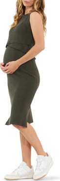 Ripe Maternity Layered Sleeveless Maternity/Nursing Dress